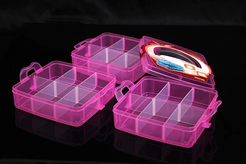 30 прозрачные сетки пластиковый P ящик для хранения колец ювелирные изделия