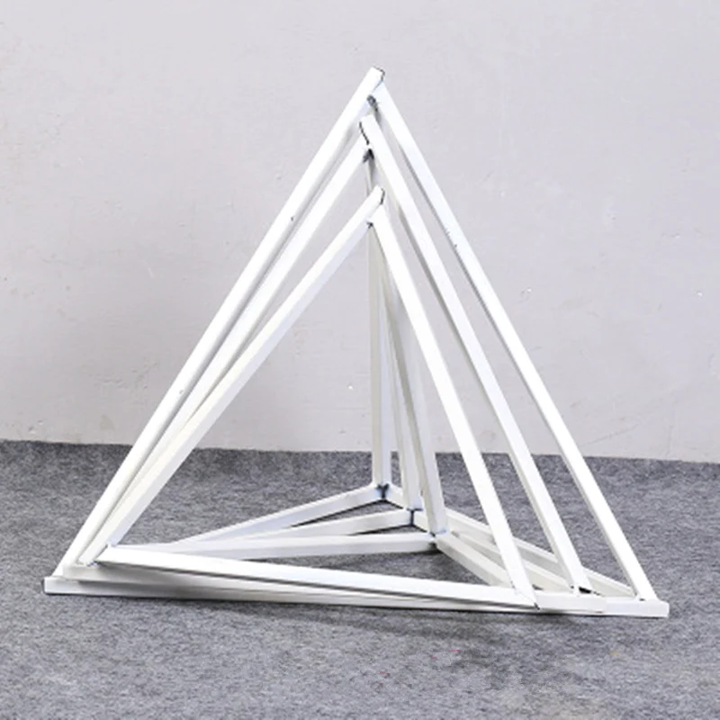 white 3pcs 1set JAROWN креативный Мульти Стиль Геометрическая квадратная рамка Цветочный декор набор Железный художественный многоугольник Свадебный сценический реквизит оконный Дисплей Декор - Цвет: white 3pcs 1set