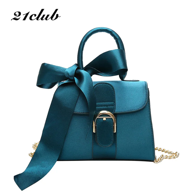 21 клуб брендовые маленьких модниц цепи нитей лук сумки вечерние покупок милый