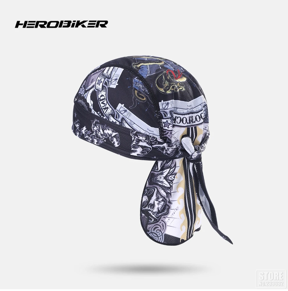 HEROBIKER мотоциклетная маска для лица Балаклава летняя мотоциклетная шапка с черепом шлем Спортивная маска мото синяя мотоциклетная маска повязка на голову