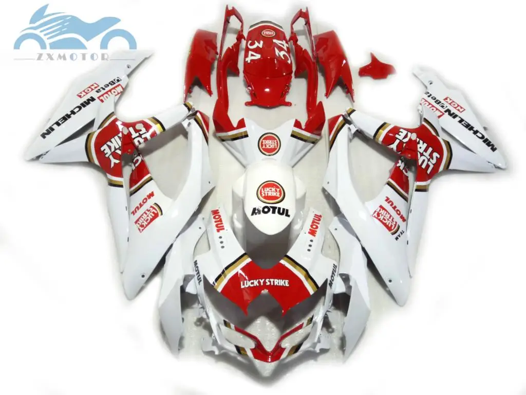 Набор обтекателей из АБС пластика для SUZUKI 2008 2009 2010 GSXR 600 R750 K8 GSXR750 08 10 Lucky Strike|Полные