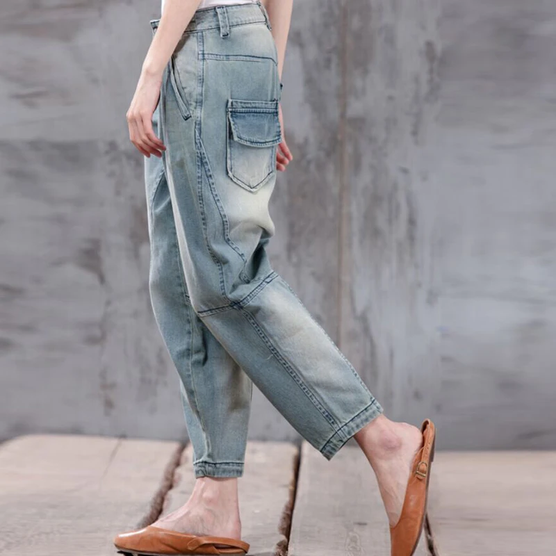3XL! Хлопковые джинсы женские свободные повседневные джинсы-бойфренды с эффектом