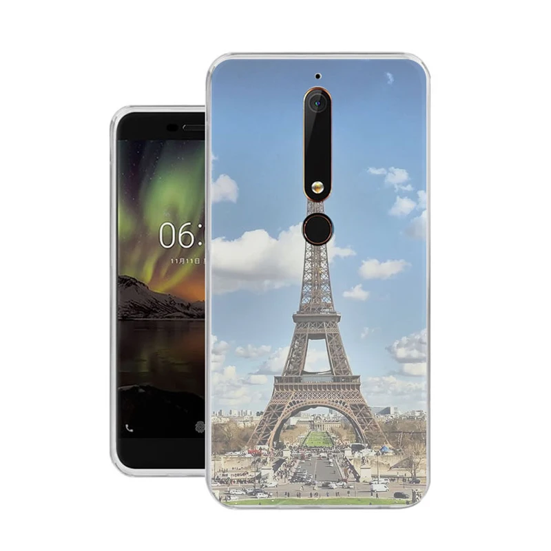 ТПУ прозрачный градиентный телефонный чехол для nokia3 nokia5 nokia6 nokia8 N540 N535 Забавный
