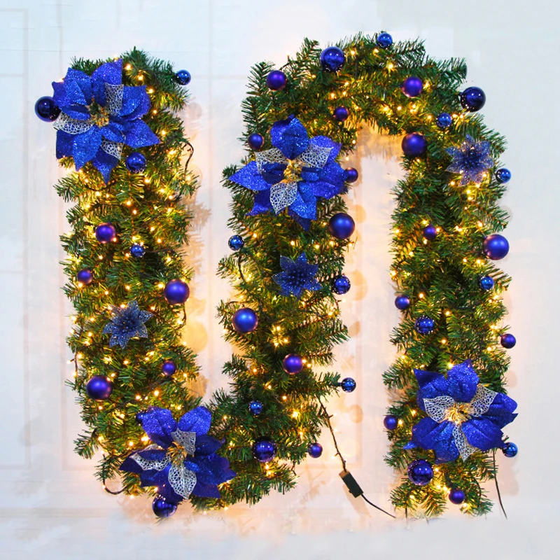 JAROWN 2.7m Artificial Flower Vine Christmas Decor Rattan Home Door Hanging Props Mall Storefront Event Gifts | Дом и сад
