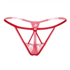 Сексуальные женские кружевные стринги VDOGRIR, прозрачные трусики, горячее эротическое белье, кружевные трусики с открытой промежностью, стринги, женские трусики