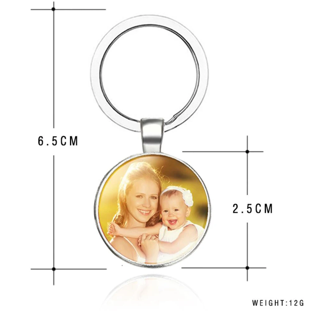 Персонализированные фото брелок на заказ вашего ребенка мама папа Дедушка