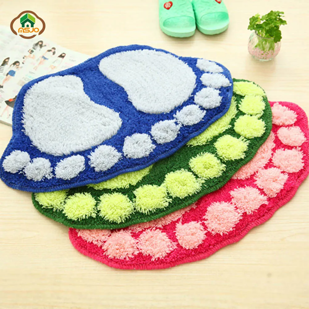 MSJO коврик для ванной с принтом ванная комната микрофибра хлопок поглощение воды