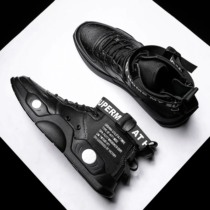 Shoe man 2018 Korean version fad shoes hip hop Gaobang men's little white air force 1 trendy | Спорт и развлечения