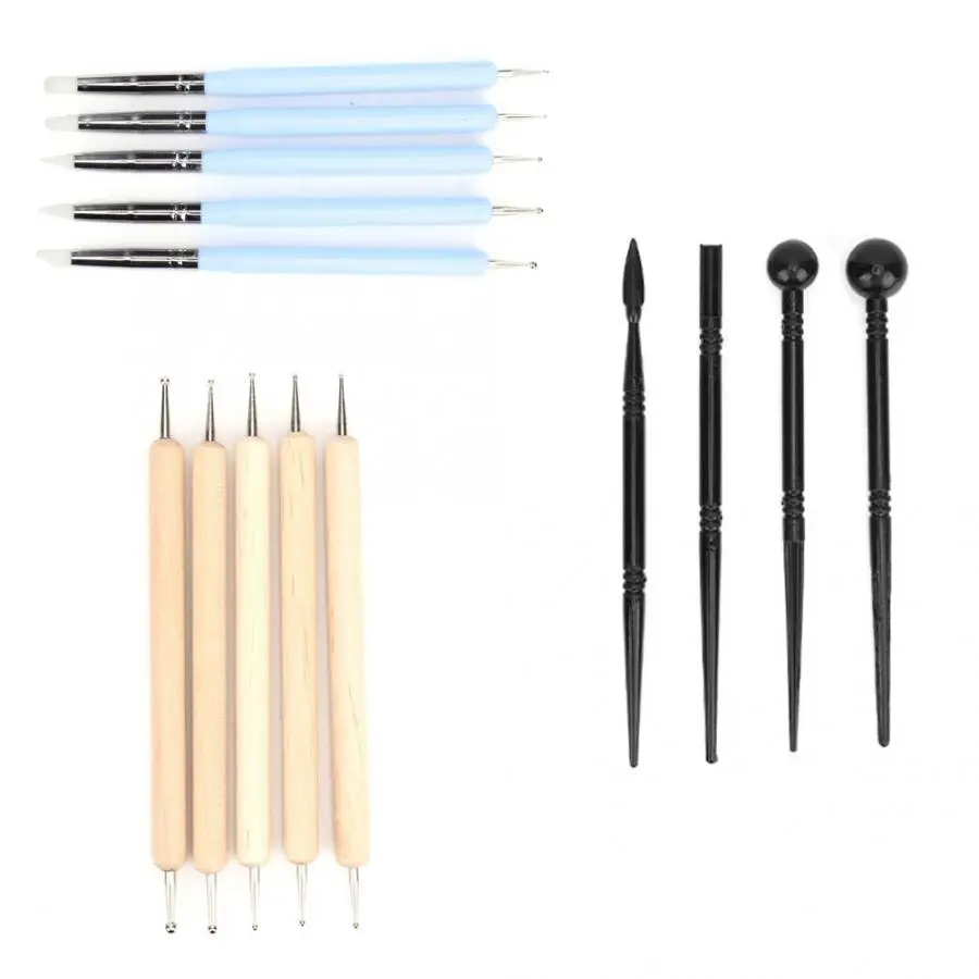 Набор для лепки из глины деревянной керамики инструменты DIY резной набор