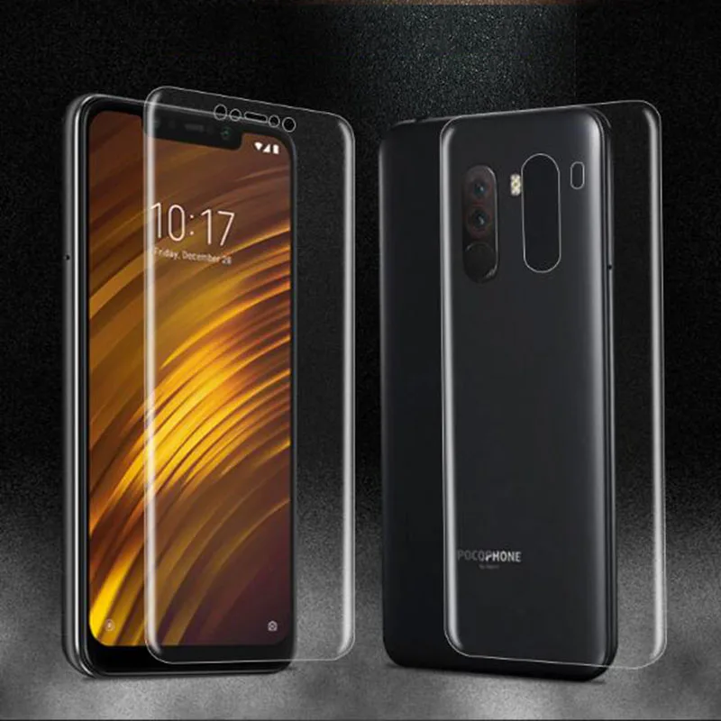OriWood Прозрачный передний и задний Экран протектор дляxiaomi Pocophone f1 3D полное