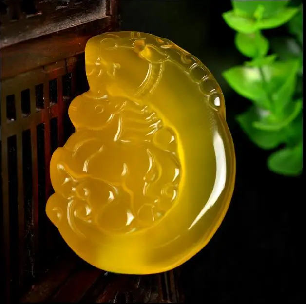 Натуральный подлинный агатовый халцедон кулон для мужчин и женщин стиль Дракон