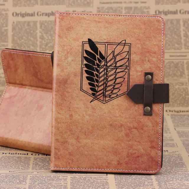 Original Attack On Titan Pattern Design Tablet Flip Case With Stand For Apple iPad 5 Air New Free Shipping | Компьютеры и офис
