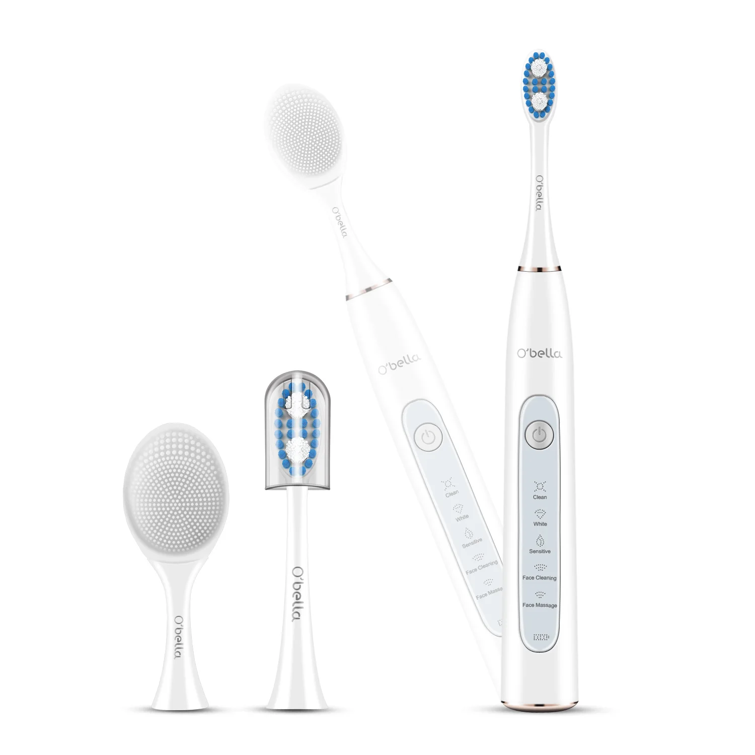 T10 white O'bella T10 2-в-1 Водонепроницаемый Электрический Зубная щётка USB Перезаряжаемые sonic Electrric Зубная щётка усовершенствованная ультра sonic Зубная щётка - Цвет: T10 white