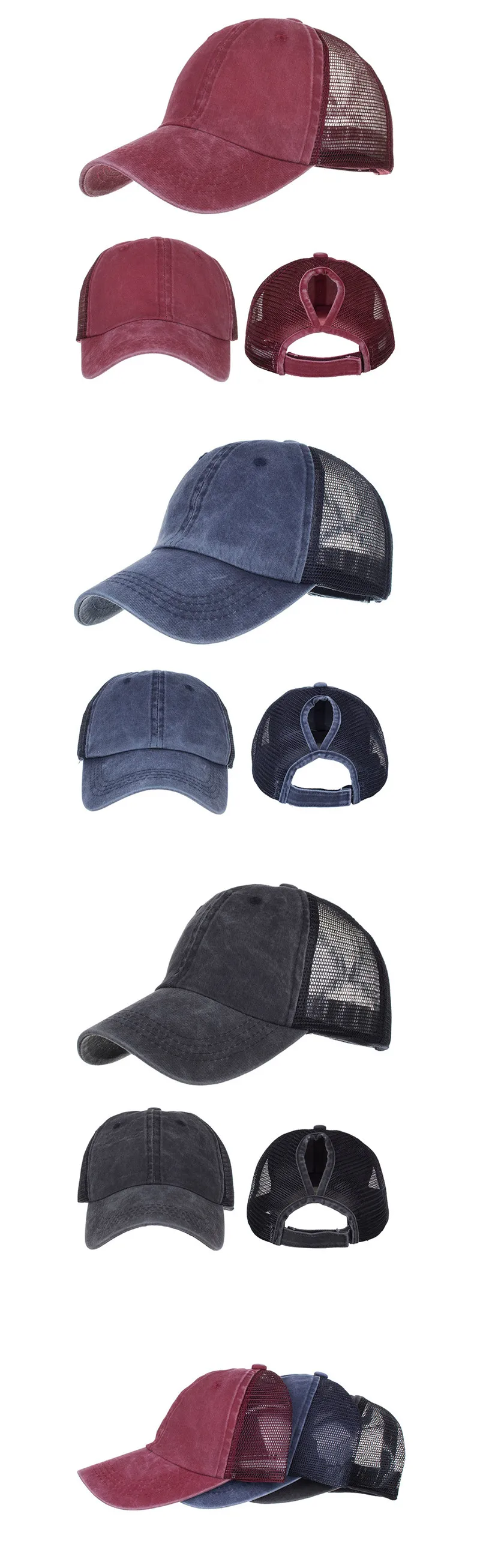 Snapback Кепка SILOQIN Мужские дышащие бейсболки с сеткой Новые Летние регулируемые размеры женская модная спортивная Кепка унисекс