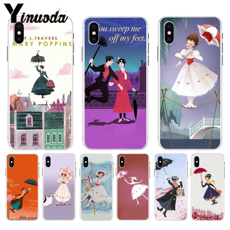 Yinuoda Мэри Поппинс прекрасный телефон аксессуары чехол для iPhone 8 7 6 6S Plus X XS max 10 5 5S SE