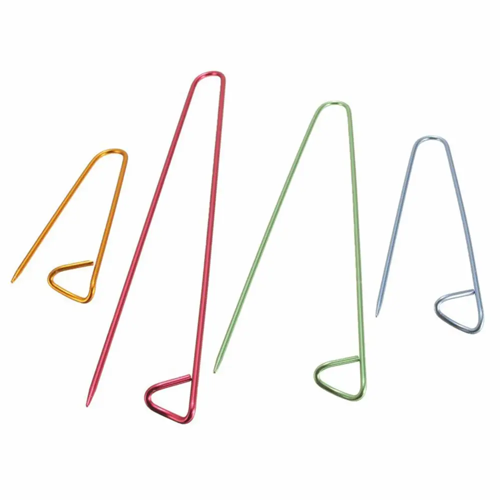 Алюминиевые спицы для вязания 4 шт. держатели безопасные штифты крючки крючком