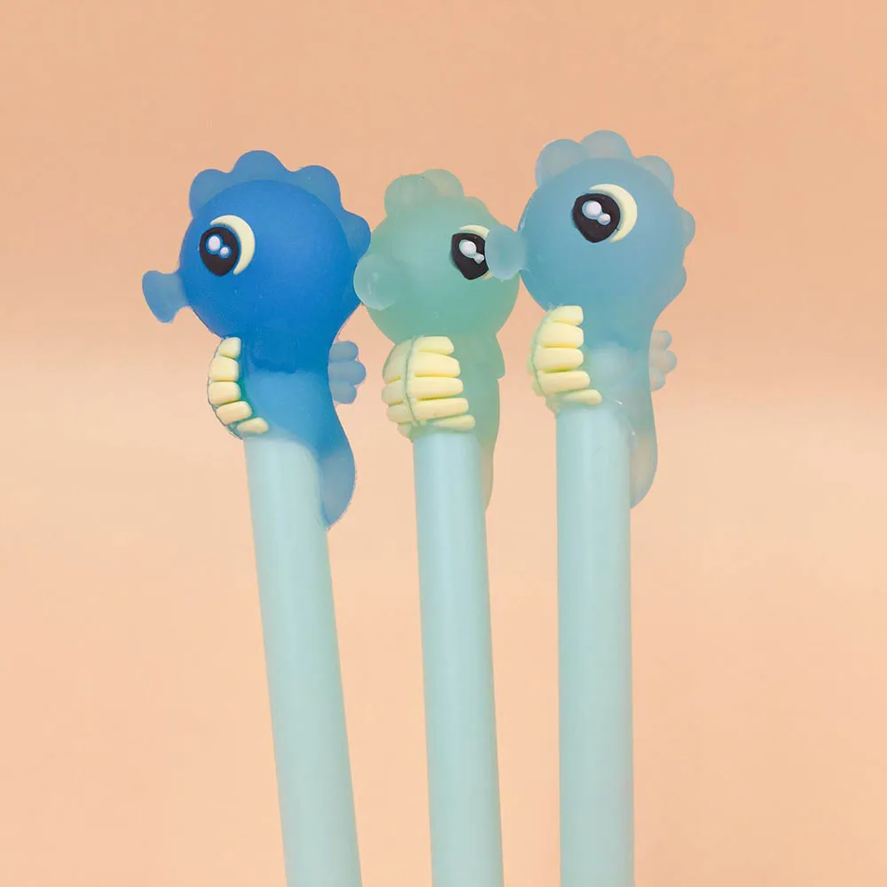 

2Pcs/lot Kawaii Cute Gel Pen Cartoon Seahorse School Office Supplies Stationery Gel Pen Creative Gift