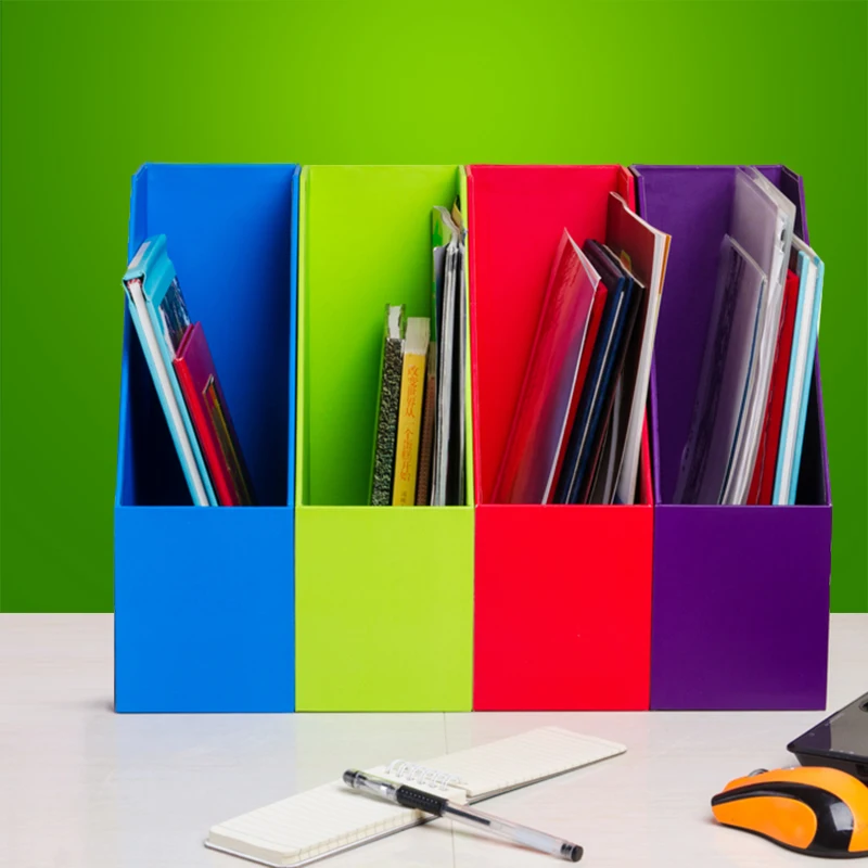 Разноцветные деревянные держатели для файлов креативный Настольный органайзер