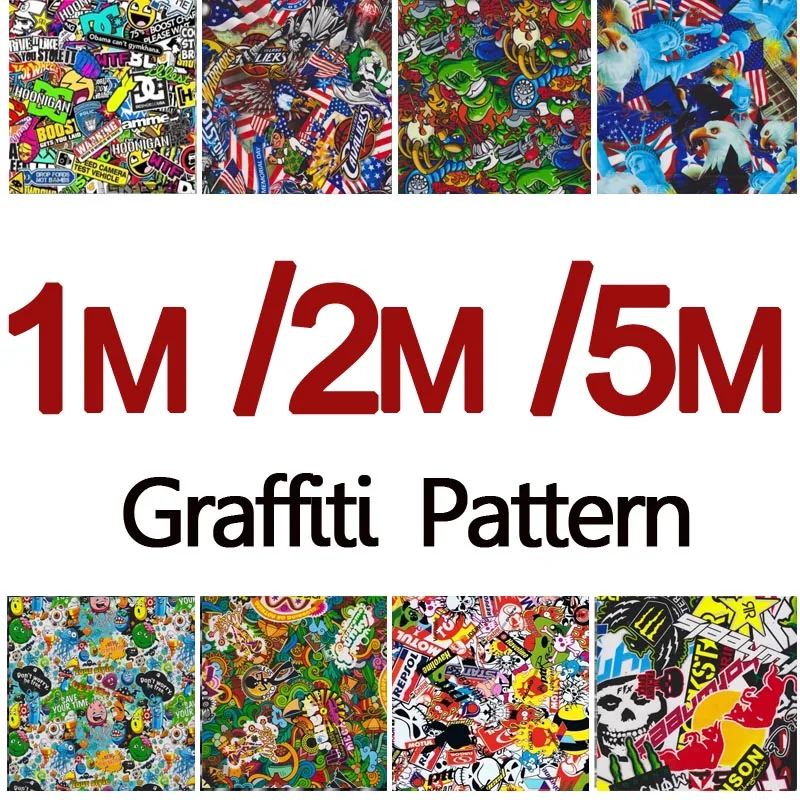 0 5mx 1 м/2 м/5 м граффити узор водная печать пленка гидрографическая погружная для