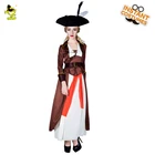 Женский Благородный костюм для душек, элегантное аристократическое длинное платье в стиле ретро, благородное украшение, маскарадные костюмы