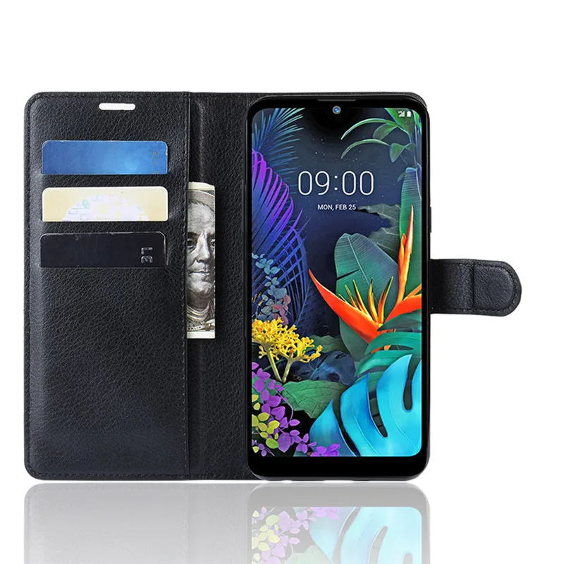 Чехол для LG K50 6 26 дюймов роскошный чехол из искусственной кожи с отделением карт