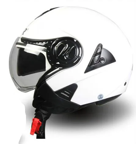 Мотоциклетный шлем двойной линзы Лето Шлем Половина открытый вообще личность