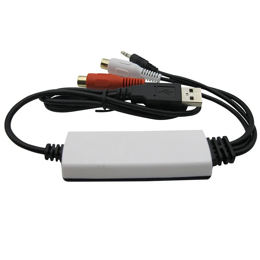 USB аудио Захват кассеты для CD/MP3 конвертер MP3 WMA волновой рекордер изменить аудио в цифровой формат RCA R/L+ 3,5 мм аудио вход