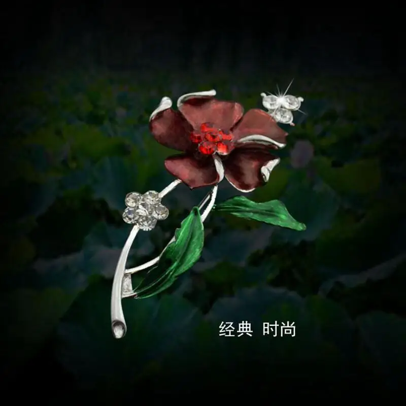 Брошь в форме цветка лотоса YDGY розовая брошка с микро закрепкой из