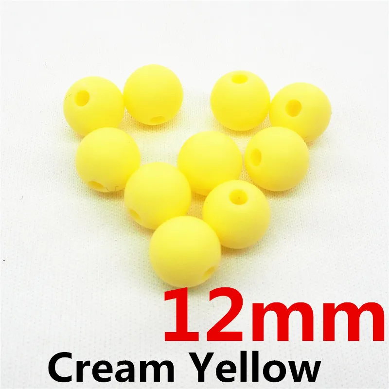 12mm Chenkai, 100 шт, 9 мм, 12 мм, 15 мм, силиконовые бусины-прорезыватели, сделай сам, круглые детские соски, ювелирные изделия, сенсорные Прорезыватели зубов, игрушки для изготовления бусин, BPA бесплатно - Цвет: 12mm