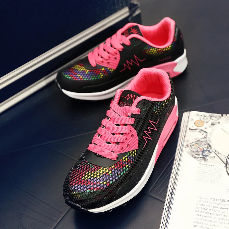 LEIXAG/Летняя женская обувь для бега увеличивающая рост спортивная с дышащей сеткой