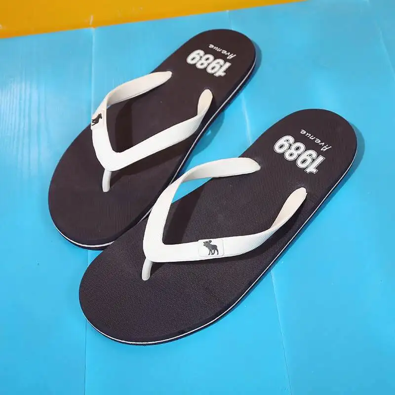 Сплошной Цвет Летние Мужчины Сандалии Случайные Пляжные Тапочки Для Мужчин И