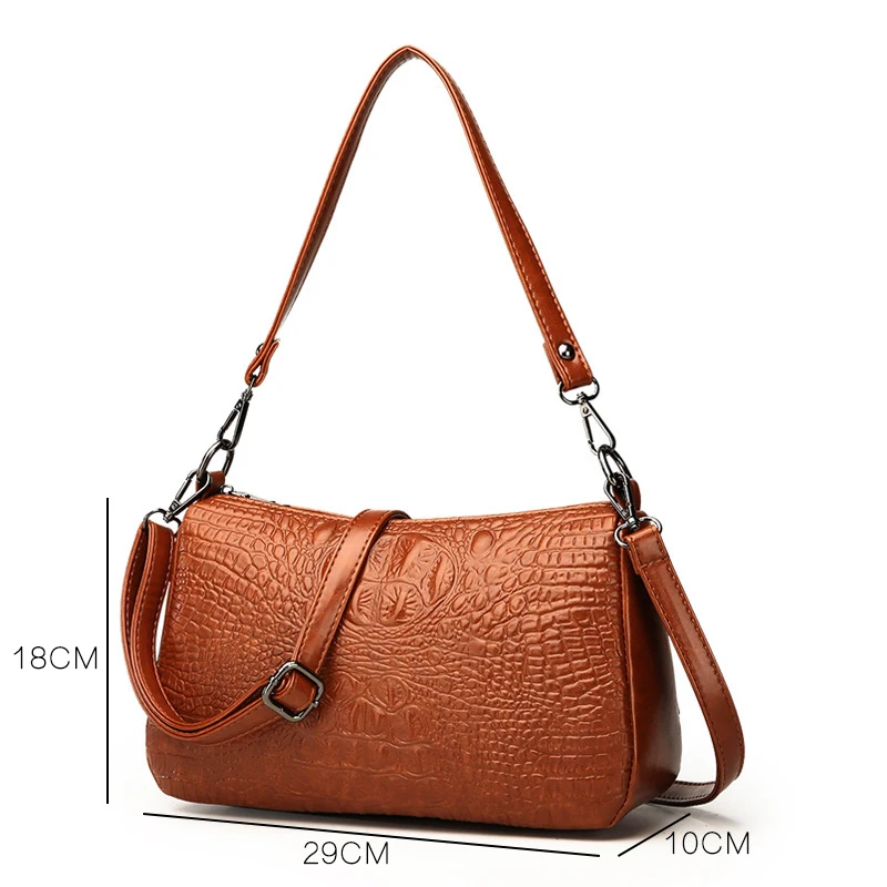 Youda 2019 Новая модная трендовая дамская сумка через плечо с крокодиловым узором