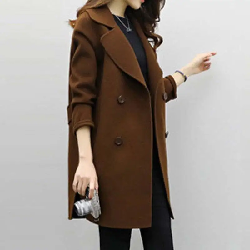 2019 Women Korean Winter Long Overcoat Outwear Coat Loose Plus Size Cardigans Sleeve Elegant CGU 88 | Женская одежда