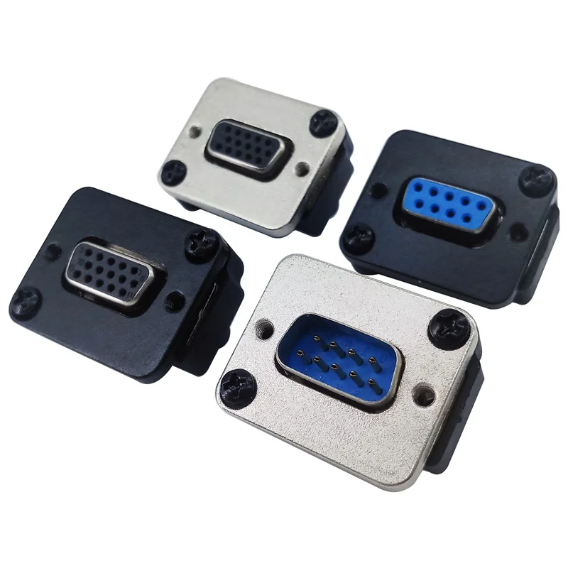 DB15 Женский Разъем гнездо VGA Панель установки DB9|female connector|female vga connectorfemale to female |