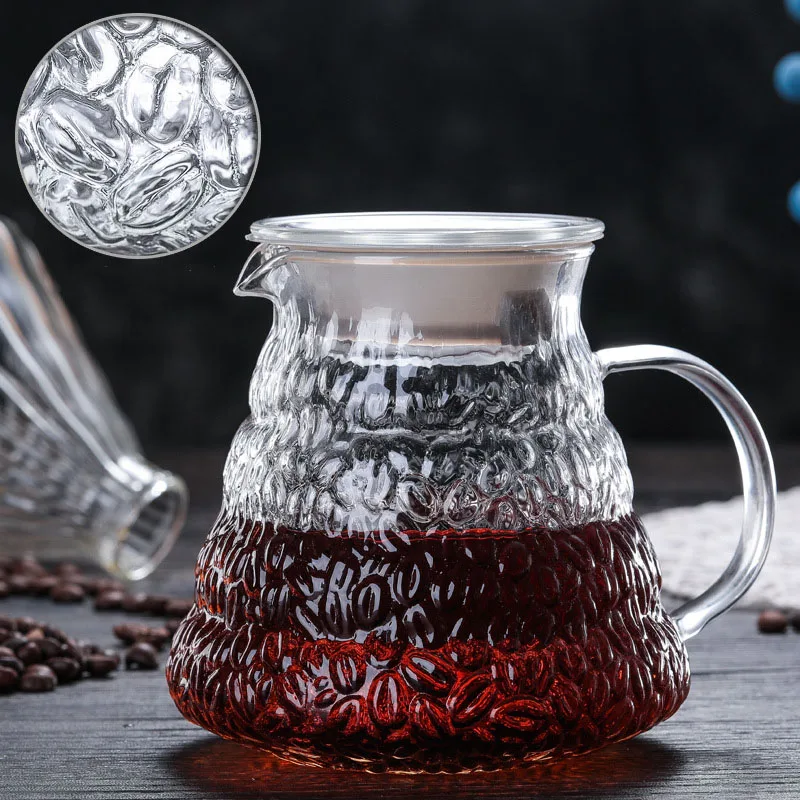 600 мл новый дизайн стеклянная Кофеварка чайник со стеклянным ситечком капельница