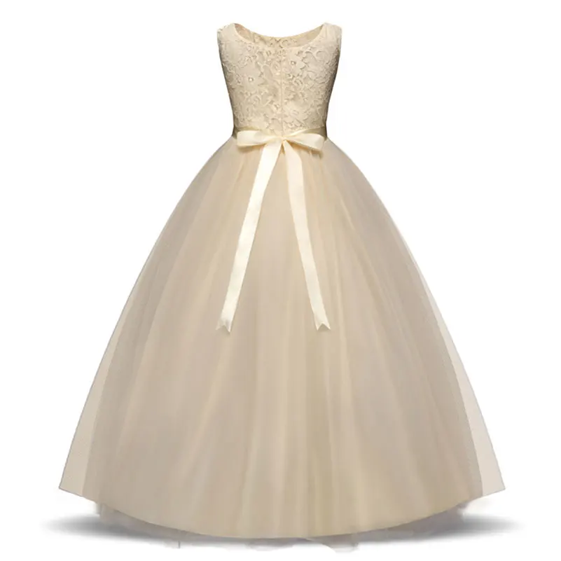 Baby Girl Lace Dress 8 Color Summer Children's Birthday Party Wedding Kids Princess Unique Design For 3-14 Years | Детская одежда и