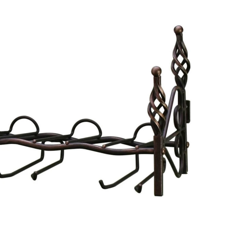 

Metal Creative 4 Bottles Bronze Wall Mount Hook Stemware Wine Rack Storage Shelf For Glasses Free Shipping