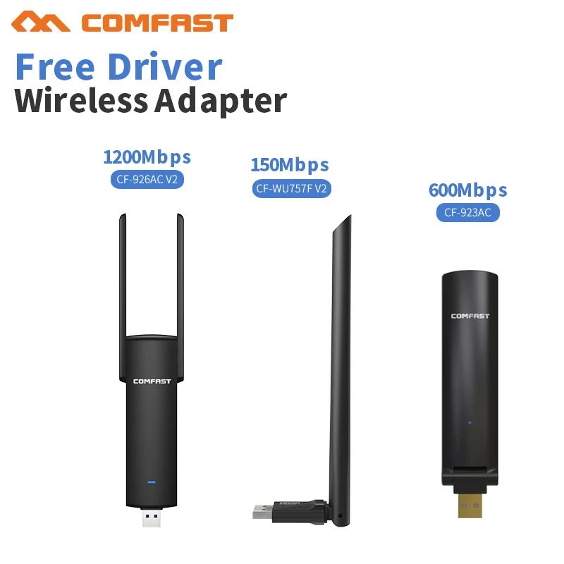 Бесплатный драйвер миниатюрный wi fi адаптер usb 802.11ac Comfast 1200mps Wi Fi 5 ГГц беспроводной