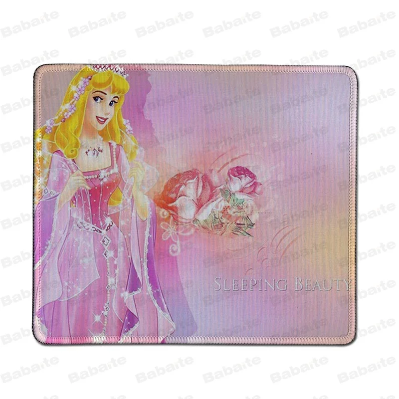 Babaite Красивая аниме Принцесса Аврора резиновая мышь прочный Настольный коврик