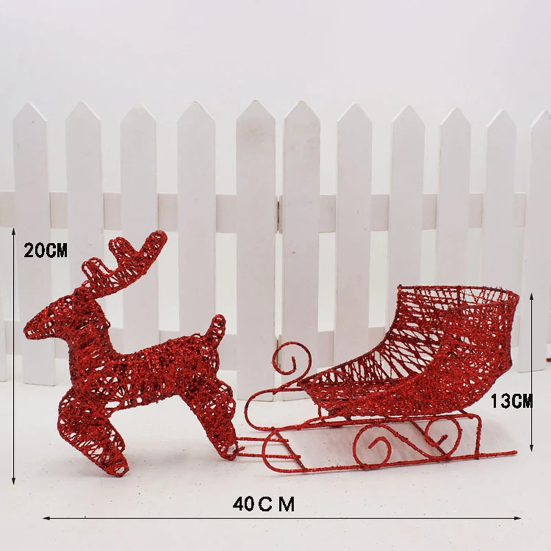 2020 Железный художественный Рождественский олень с лыжным Бобом предметы мебели