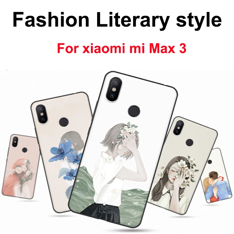Чехол для xiaomi mi Max 3 чехол в литературном стиле мягкий телефона Max3 miMax miMax3 защитный