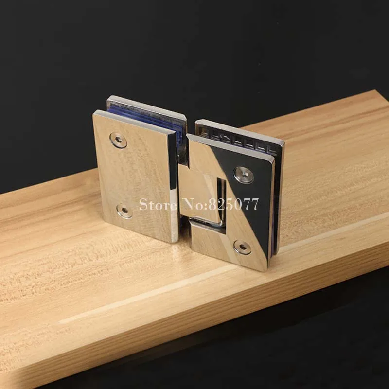 1PCS Glass to Offset Square Geneva Cutout Frameless Shower Door Hinge - Polished Chrome HD17 | Обустройство дома