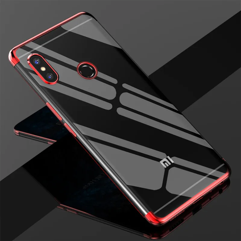 Red Силиконовый ТПУ чехол для телефона Red mi Note 7 Red mi 6 5 6A 5A pro роскошный мягкий чехол для Xiao mi 8 Lite 8 SE mi Pocophone F1 - Цвет: Red