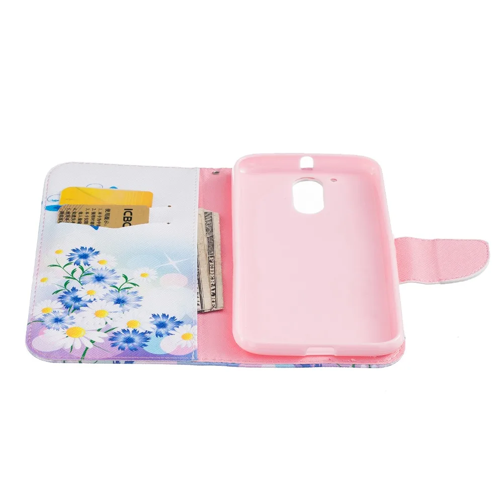 2016 новинка хит продаж роскошный флип кейс из искусственной кожи для Motorola Moto G4