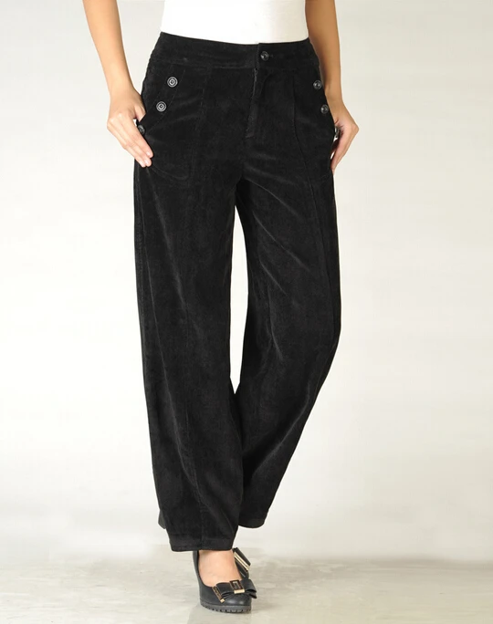 Женские брюки на осень и зиму повседневные с высокой талией женские модные