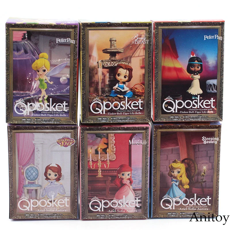 Qposket сказочная фигурка принцессы «Динь-Динь» Тигровая Лилия Belle Ариэль, Принцесса София, принцессы Авроры, а так же игрушка для маленьких девочек в возрасте от 3 шт./компл. 7,5 см