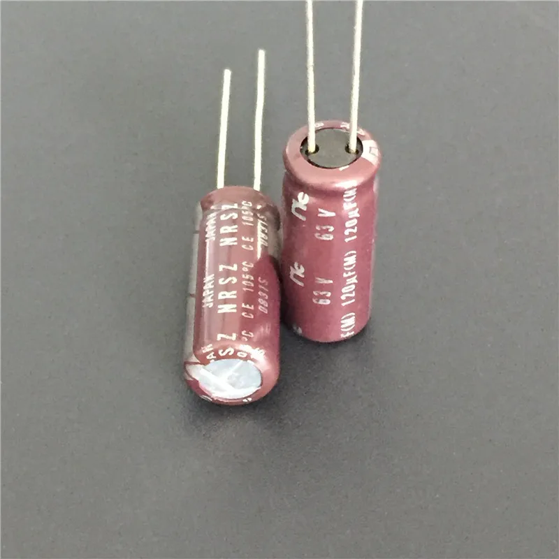 100 шт. 120 мкФ 63 в Япония NIC NRSZ серии 8x20 мм очень низкое сопротивление 63V120uF