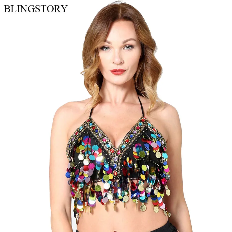 BLINGSTORY блестящая металлическая цепочка для ночного клуба танцевальный КАМИС