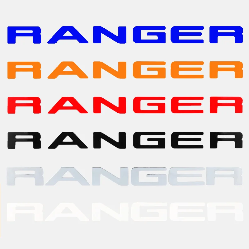 Для Ford Ranger 2015 2020 решетка Топ логотип письмо гриль RANGER 3D эмблема оригинальный