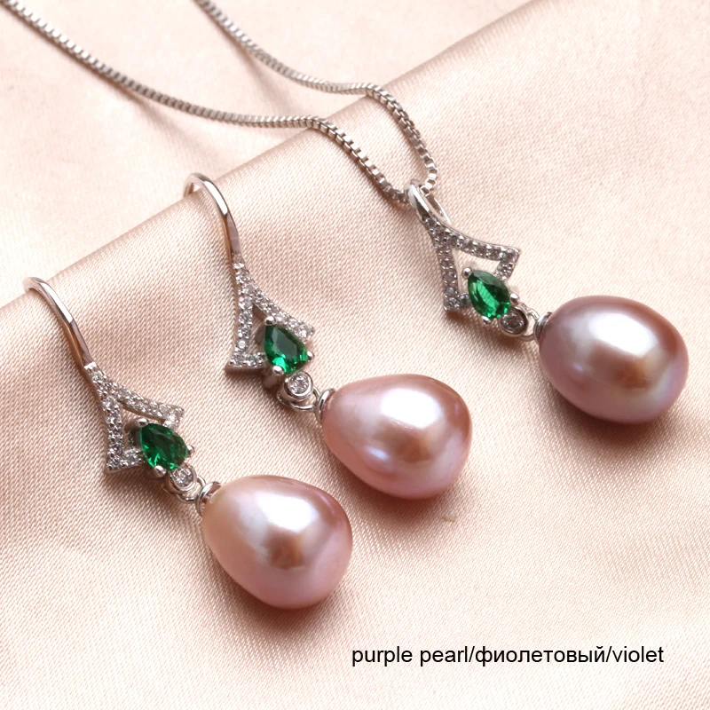 New fashion natural pearl jewelry set for women freshwater with 925 silver wedding mother birthday gifts | Украшения и аксессуары